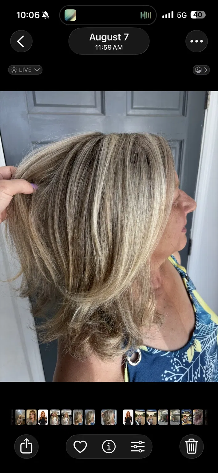 Soft blonde layers
