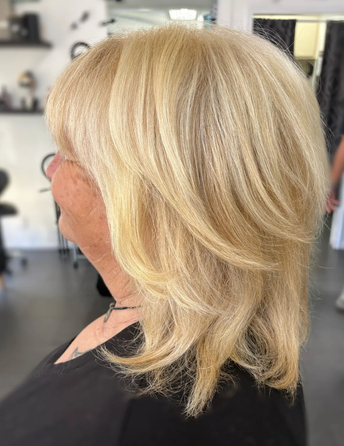 Golden blonde layers
