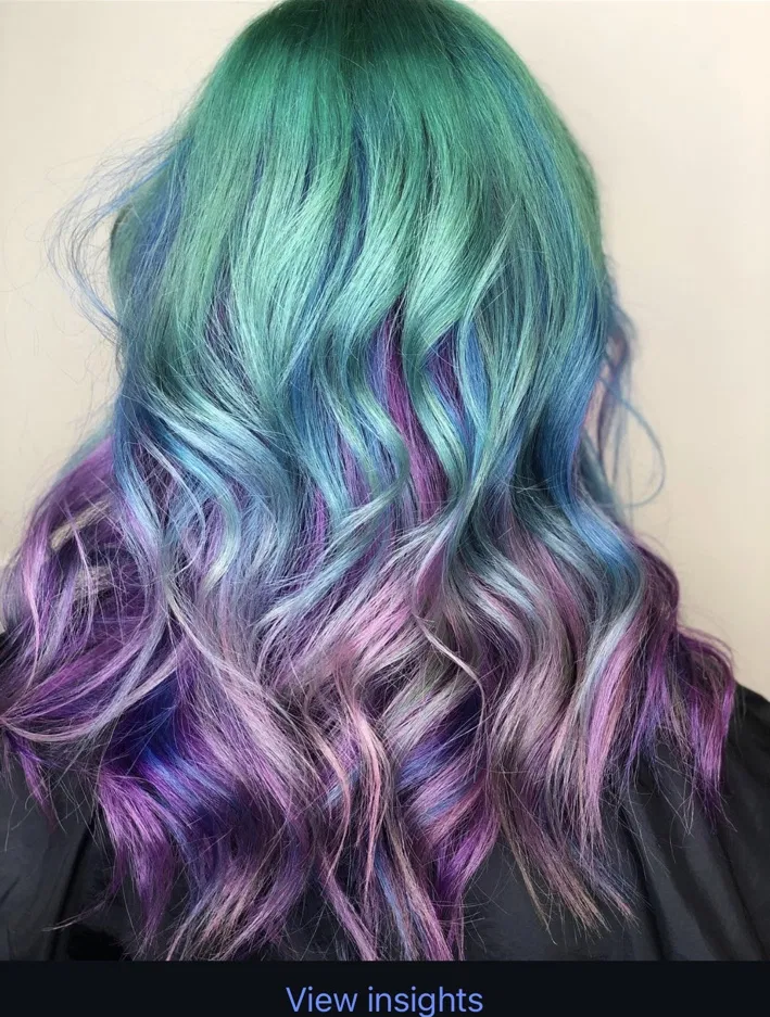 Mermaid rainbow color