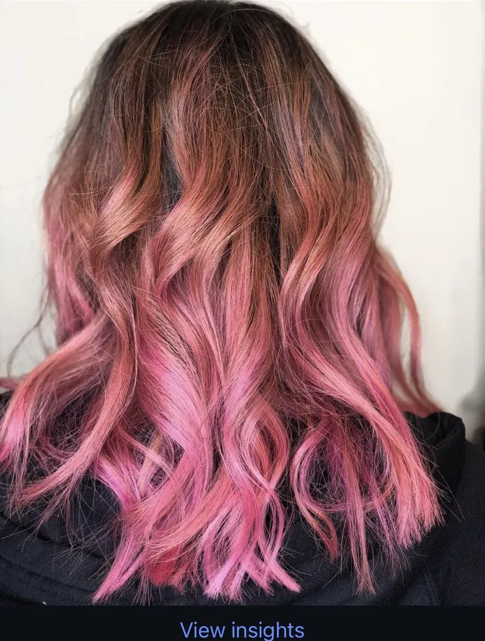 Rose pink waves